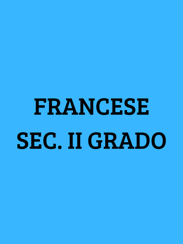 Francese Sec. II Grado