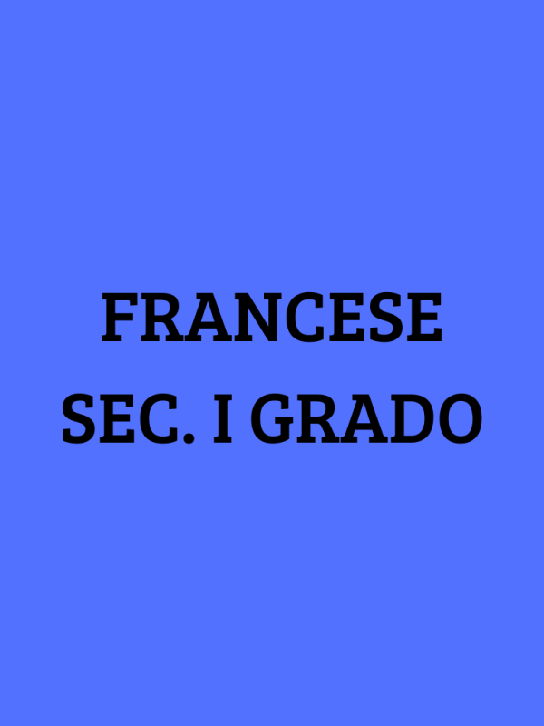 Francese Sec. I Grado